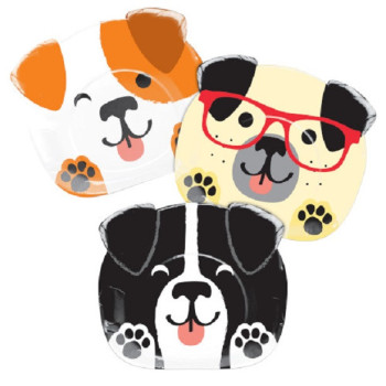 8 Partyteller in Hundeform - Geburtstagsdekoration für Hunde - Bellefete.ch