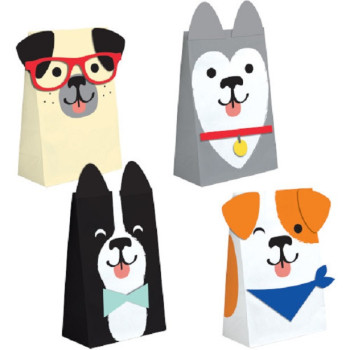 Partytaschen in Form von Hunden - Bellefete.ch - Schweiz - Geburtstagsfeier Dekoration Hunde