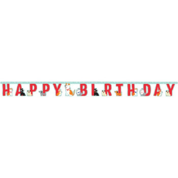 Guirlande d'anniversaire Happy Birthday Chiens - Accessoires de fête enfant - Bellefete.ch 2