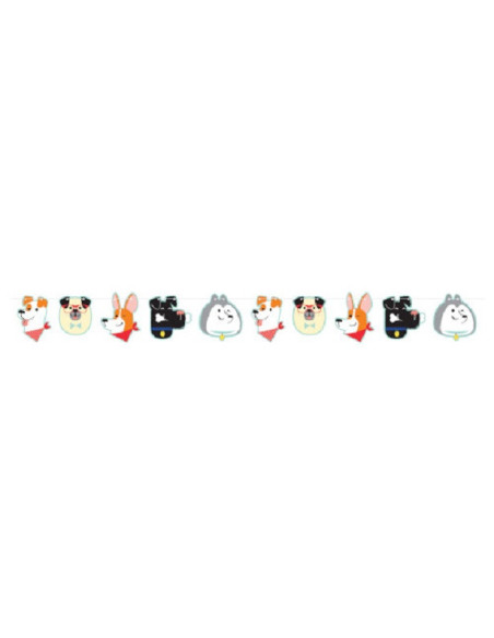 GUIRLANDE PETITS CHIENS ANNIVERSAIRE GUIRLANDE PETITS CHIENS ANNIVERSAIRE