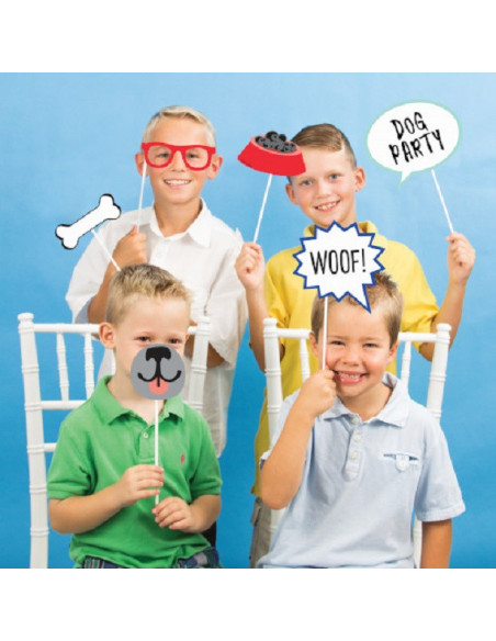 10 Accessori di compleanno photobooth Cani - Foto Souvenir bambini - Bellefete.ch