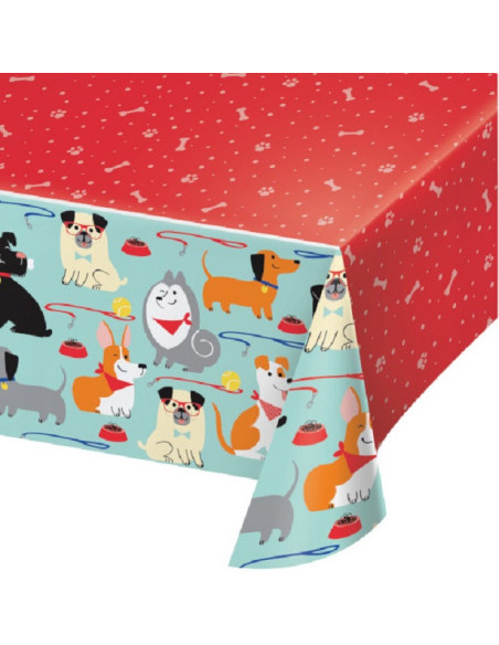 Tovaglia per feste di compleanno Cani - Decorazione della tavola Animali domestici - Bellefete.ch