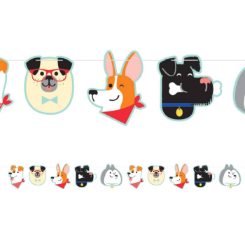 Guirlande de fête en forme de Chiens - Accessoires de fête enfant - Bellefete.ch – Plus de 50 Thèmes de Fête Enfant