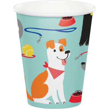 8 Bicchieri di compleanno Cani - Decorazione per feste animali domestici - Bellefete.ch
