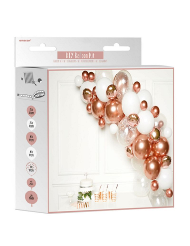 Roségoldener Ballonbogen-Bausatz günstig in der Schweiz