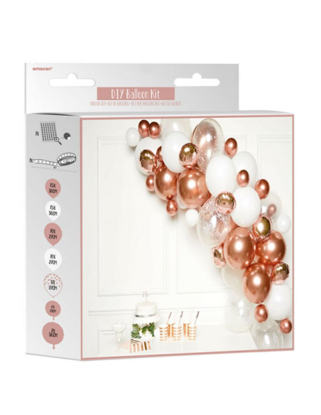 Roségoldener Ballonbogen-Bausatz günstig in der Schweiz