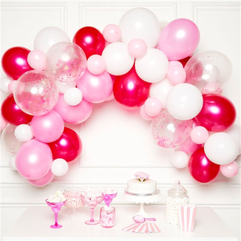Arco di palloncini Rosa e Bianco - Decorazione di festa - Bellefete.ch
