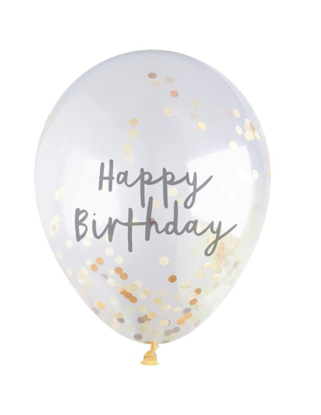 Goldene Luftballons zum Geburtstag in der Schweiz