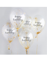 palloncini coriandoli compleanno dorati