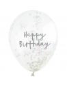 Alles Gute zum Geburtstag schillernde Konfetti-Luftballons in der Schweiz