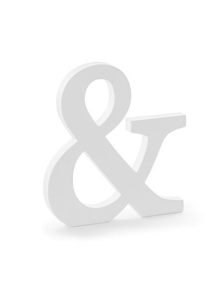 simbolo & in legno bianco a buon mercato in Svizzera