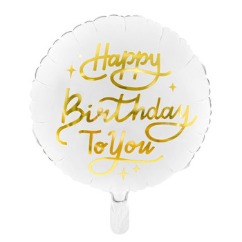 Aluminium Party Ballon Happy Birthday To you - Dekoratives Geburtstagszubehör - Bellefete.ch