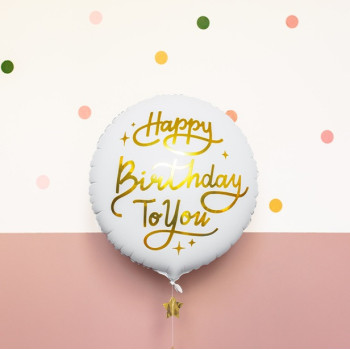 Aluminium Party Ballon Happy Birthday To you - Dekoratives Geburtstagszubehör - Bellefete.ch 2