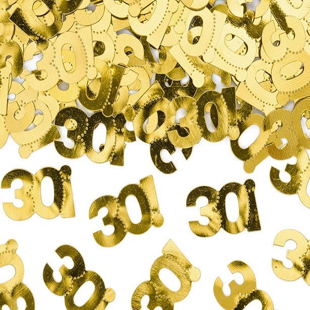 Goldkonfetti zum 30. Geburtstag