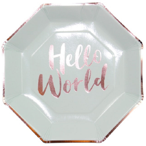 Babyparty „Hallo Welt“