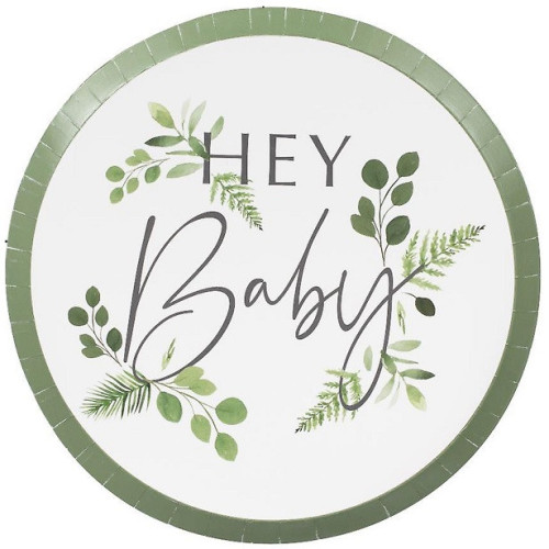 Baby Shower Botanique "Hey Baby" - Collection Nature