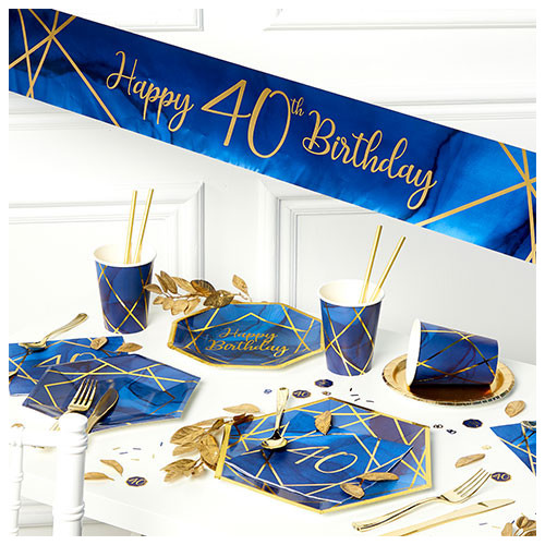 40 anni Blu Navy e Oro