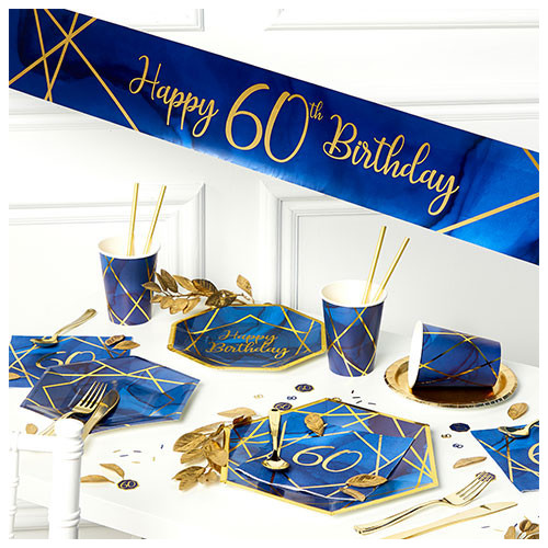 60 anni blu navy e oro