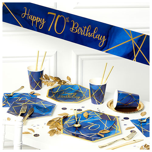 70 anni Blu Navy e Oro