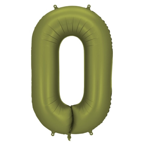 Ballons de chiffres Vert Olive