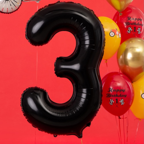 Ballons de chiffres Noirs