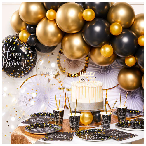 Anniversaire Noir et Or
