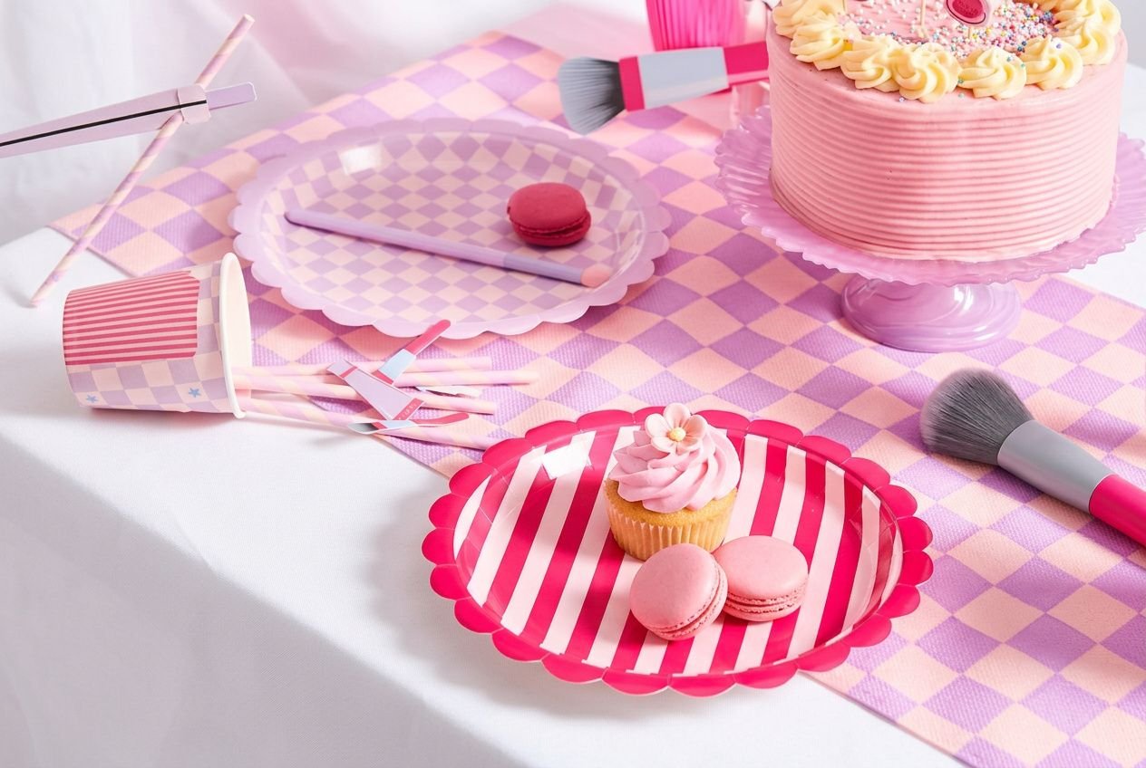 Assiette jetable pour fête : anniversaire, serviettes et vaisselle jetable