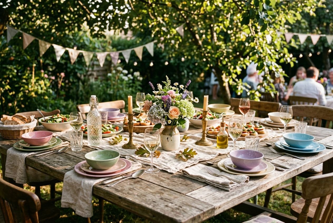 Deko-Ideen für eine Gartenparty: Tischdeko & mehr